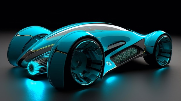 未来の車のコンセプト AI ジェネレーティブ