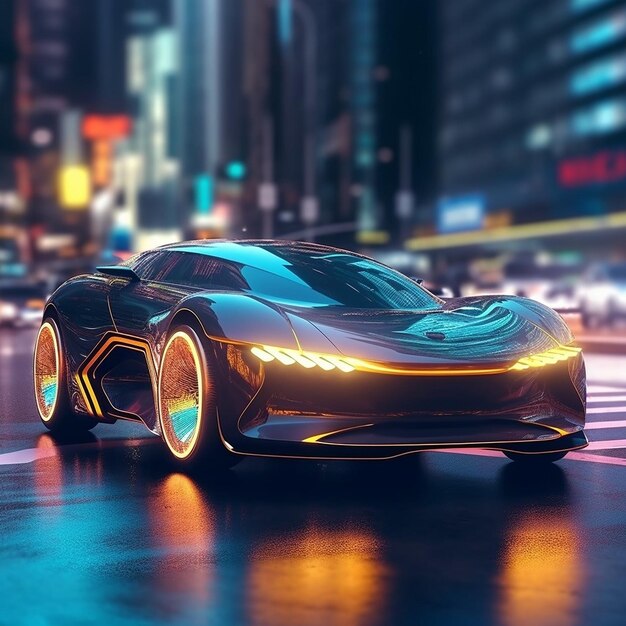 futuristic car