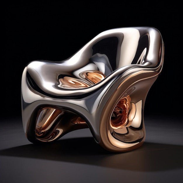 Futuristic Chrome Armchair Inspired By Avicii Music