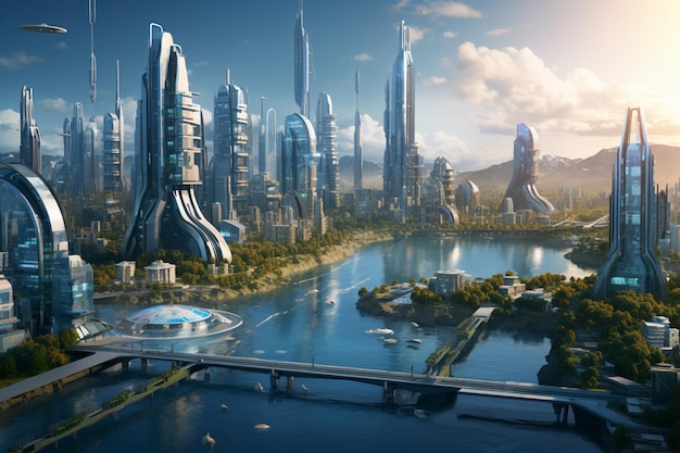 未来的な都市