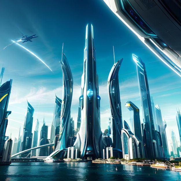 Futuristic city design