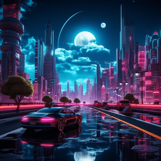 The futuristic city of Utopia