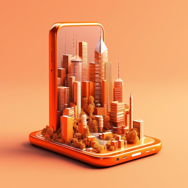 Futuristic Cityscapes 3D Illustrations and Smart Technologies Unveiled