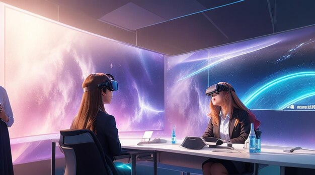 Futuristic Classroom Immersive Learning Innovation