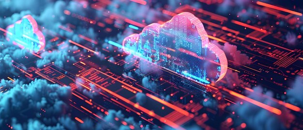 Futuristic Cloud Computing Network Visualization Concept Technology Trends Data Visualization Cloud Computing Network Security Futuristic Innovation