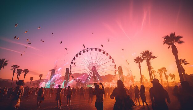 400 Coachella Sunset Stock Photos Pictures  RoyaltyFree Images  iStock   Coachella valley music and arts festival