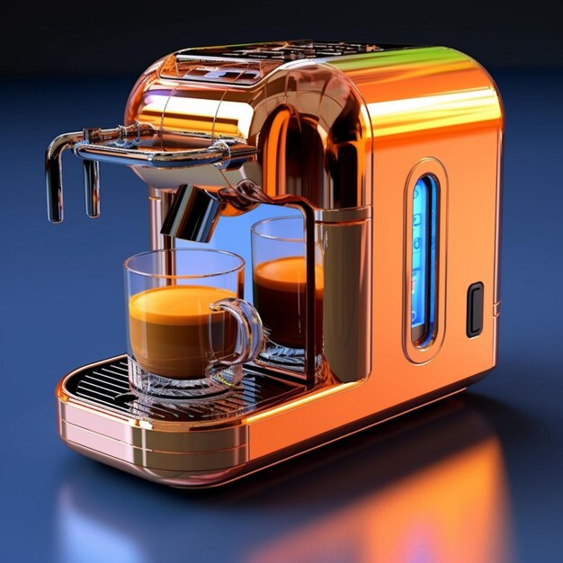 Photo futuristic coffee machine