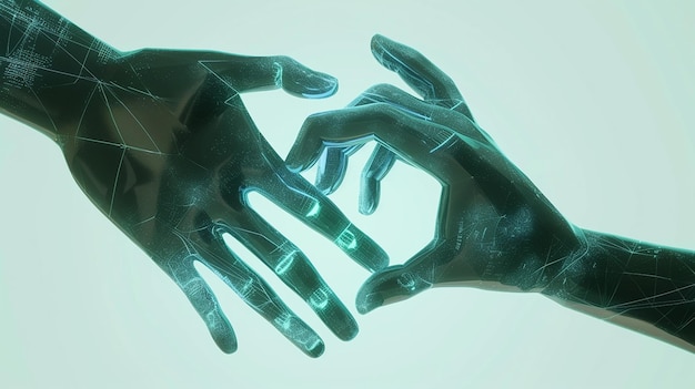 Futuristic Collaborative Hands