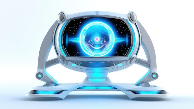 Premium Photo | Futuristic computer design concept