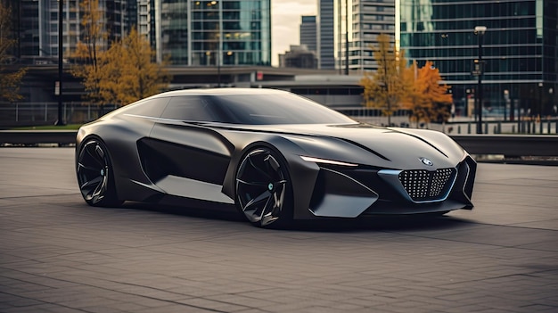 Futuristic concept car design wallpaper