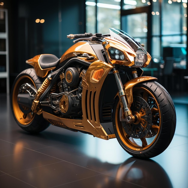 Photo futuristic and cool motorbike