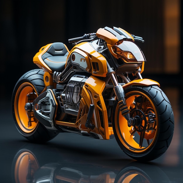 futuristic and cool motorbike