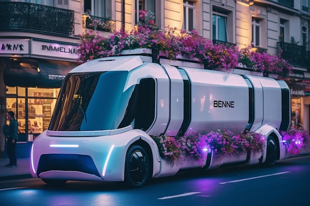 futuristic corporate vehicle
