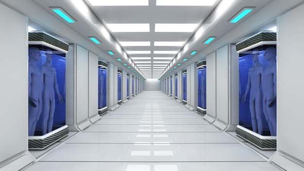 Futuristic corridor science fiction