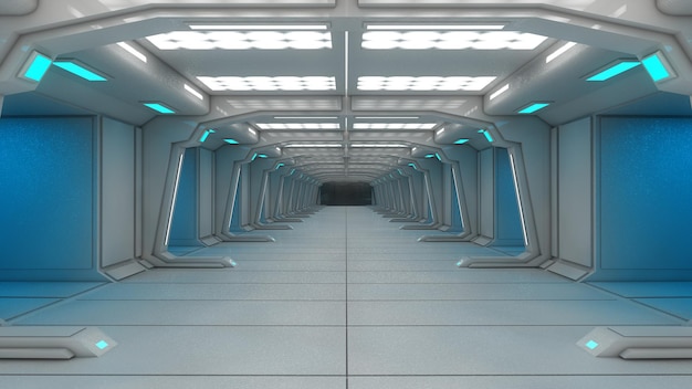 Futuristic corridor science fiction