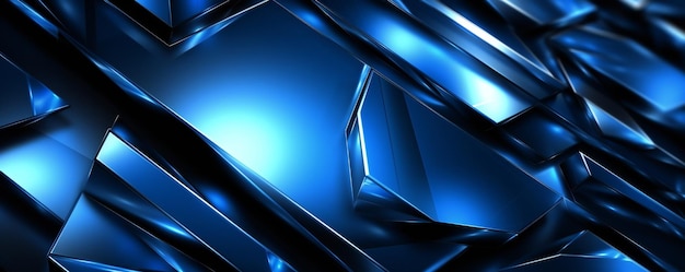 Futuristic dark technology design background with glowing blue light