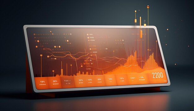 Photo futuristic desk calendar