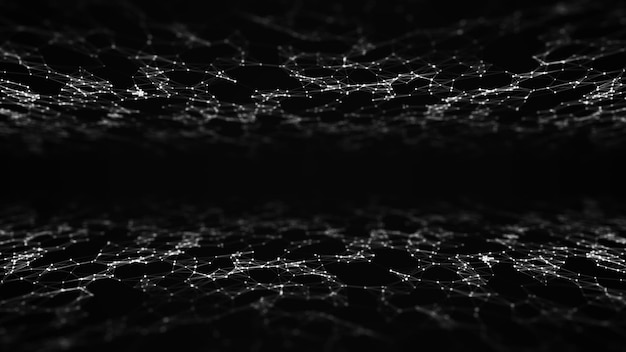 Futuristic digital data transfer concept Highspeed double data stream of cryptocurrency servers Blockchain technology 3D rendering