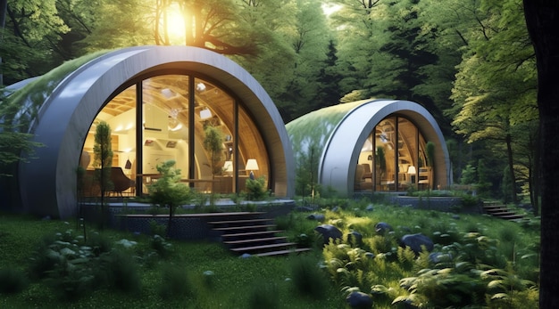 Futuristic eco house design