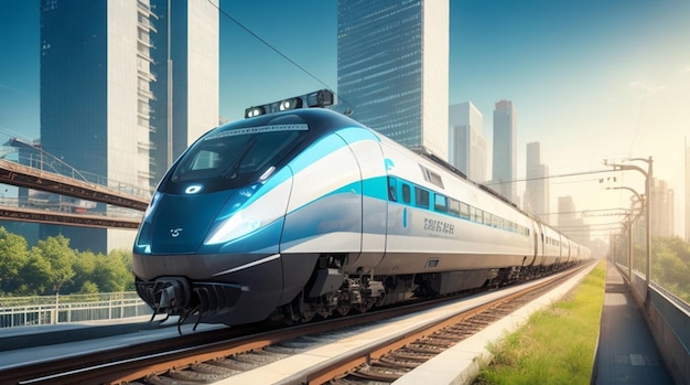 Futuristic EcoFriendly HighSpeed Electric Train