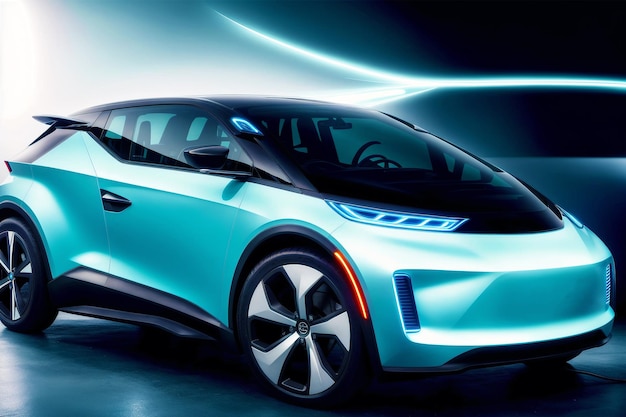 The Futuristic Electric Car Revolutionizes the Road Future Unleashed Generative AI