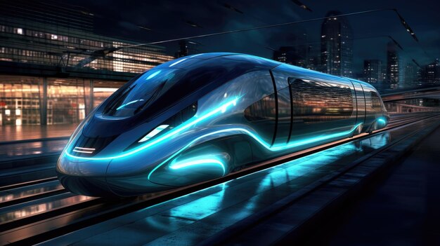 Futuristic electric trains