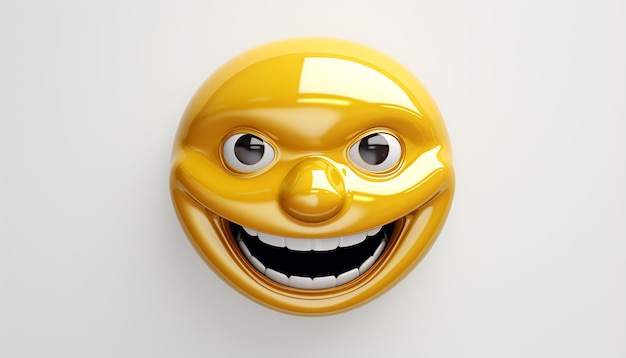 Emoji, cursed face, 3d