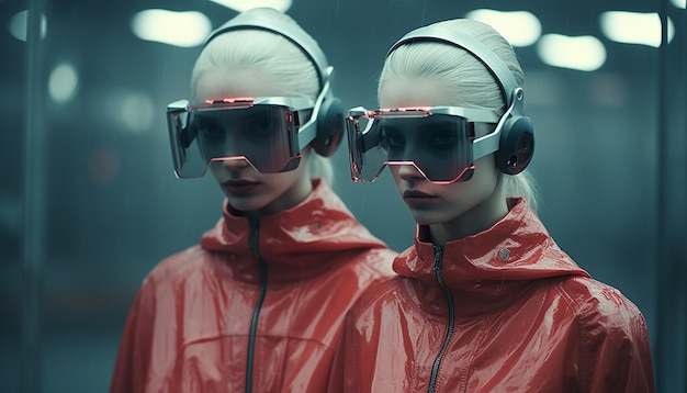 Foto servizi fotografici epidemici futuristici design creativo della maschera per il futuro