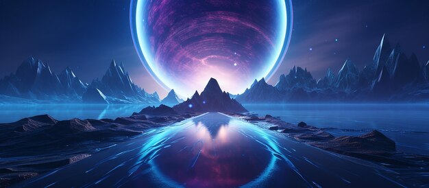 Futuristic Fantasy Landscape