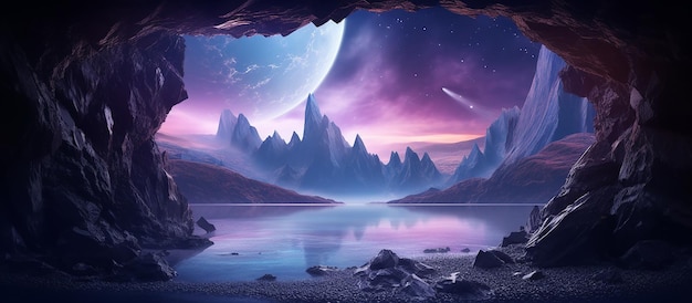 Futuristic Fantasy Landscape