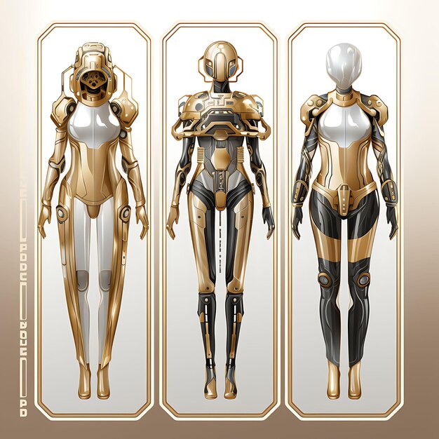 Photo a futuristic fashion frame high tech clothing and accessories 2d clipart tshirt overlay concept