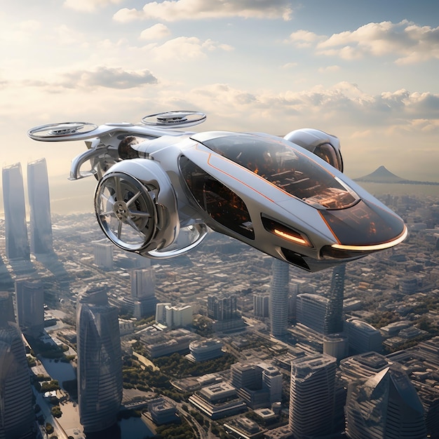 Futuristic Flying Car