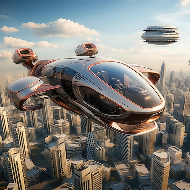 Futuristic Flying Car