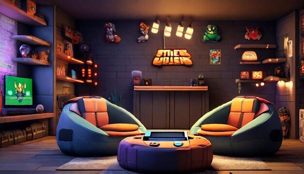 futuristic gaming rooms ideas