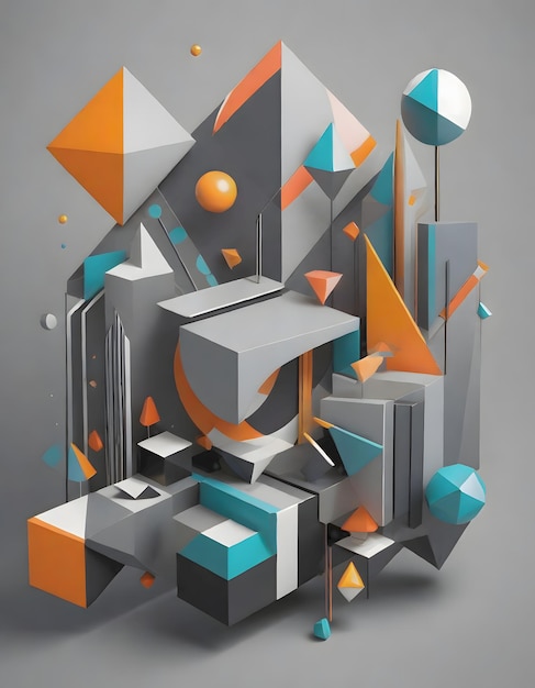 Futuristic Geometric 3D Design