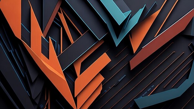 Futuristic Geometric Abstraction