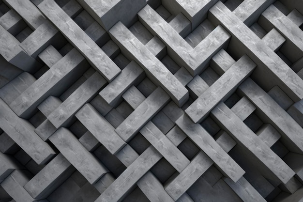 Futuristic gray scale monochrome concrete color abstract geometric pattern background wallpaper decoration texture