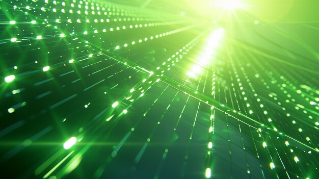 Photo futuristic green energy system on bright background