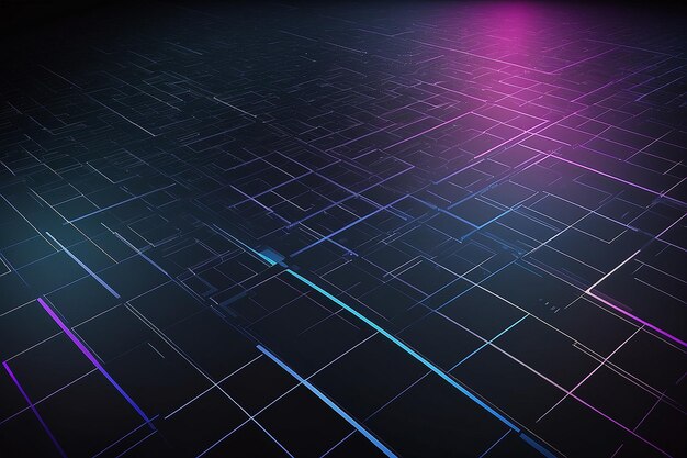 Futuristic Grid Lines Background with copy space