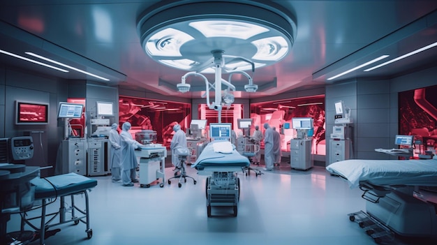 Futuristic hospital impactful majestic impressive very realistic