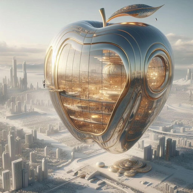 futuristic hot air balloon