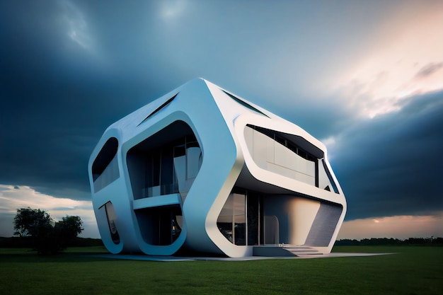 Futuristic house generative aixa