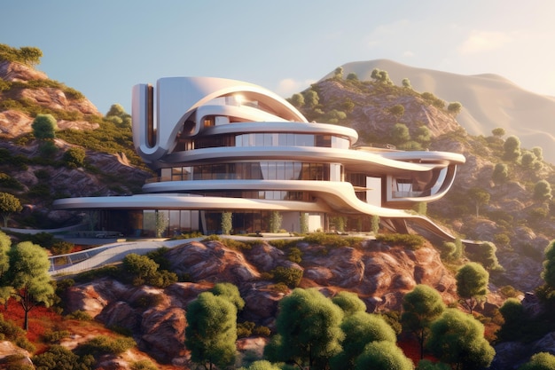 futuristic house