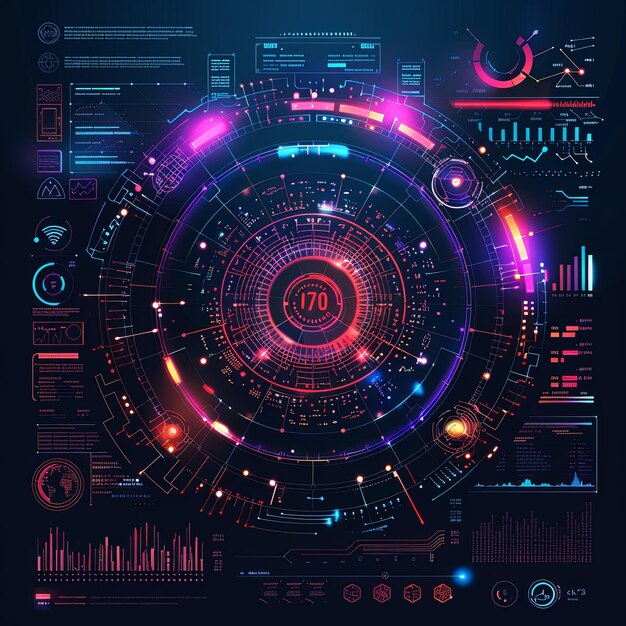 futuristic HUD callouts futuristic elements vector illustrations