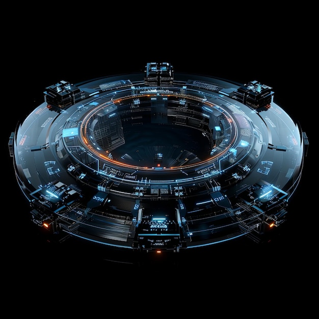 futuristic HUD callouts futuristic elements vector illustrations