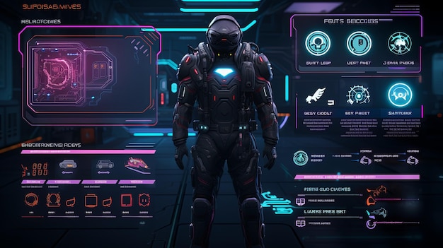 futuristic HUD callouts futuristic elements vector illustrations