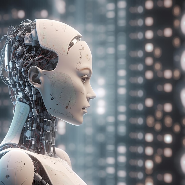 futuristic Humanoid robot