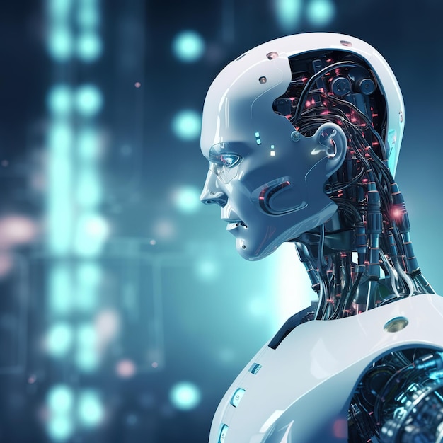 futuristic Humanoid robot