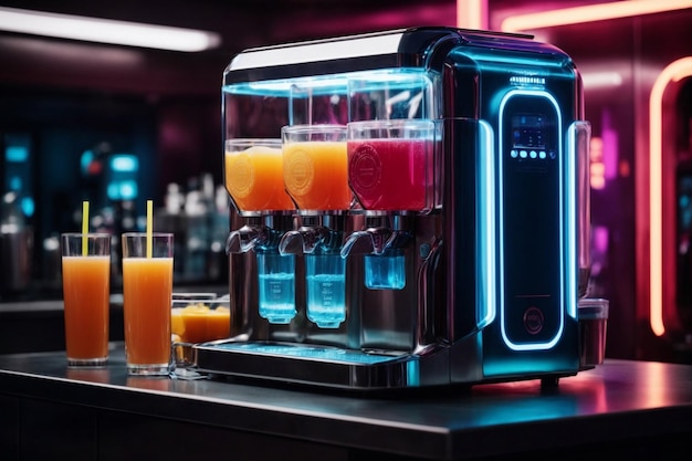 A futuristic and inspired juice machine