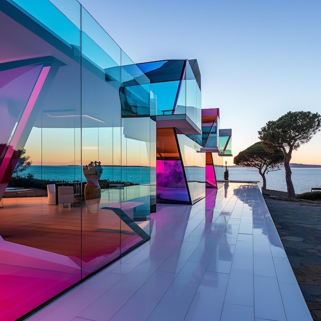 Futuristic interior concept home design